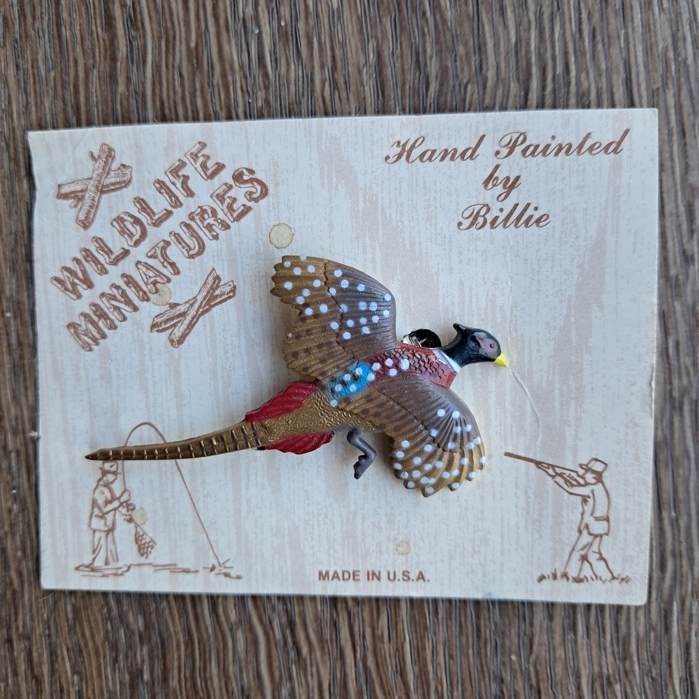 Hand Painted Bird Figurine